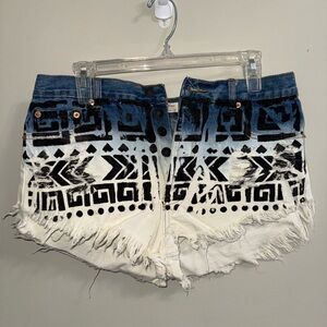 Stylish Black and White Women's Shorts